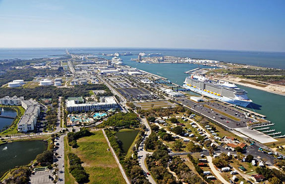 Port Canaveral holds exhibits of the Explortaion Tower